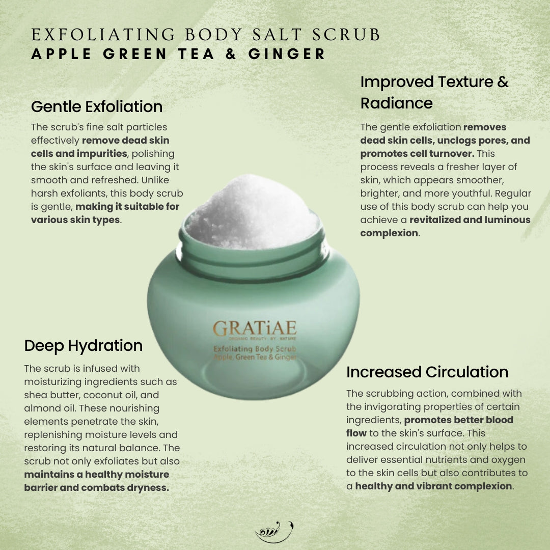 Exfoliating Salt Scrub Apple Green Tea&Ginger