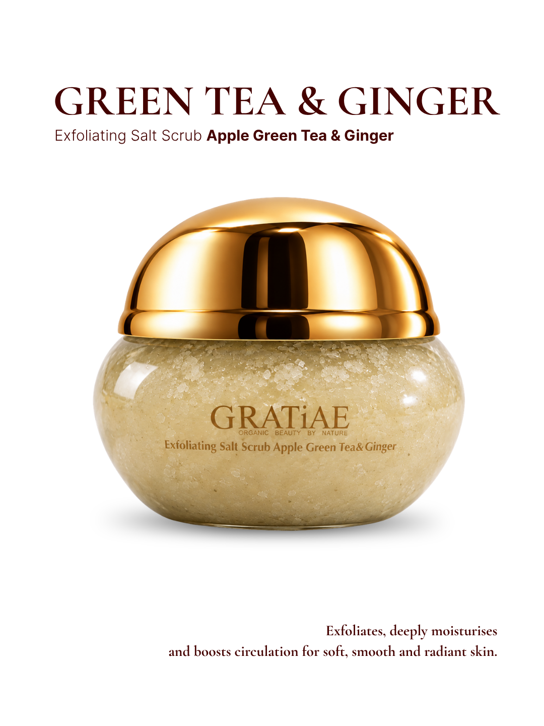 Exfoliating Salt Scrub Apple Green Tea&amp;Ginger