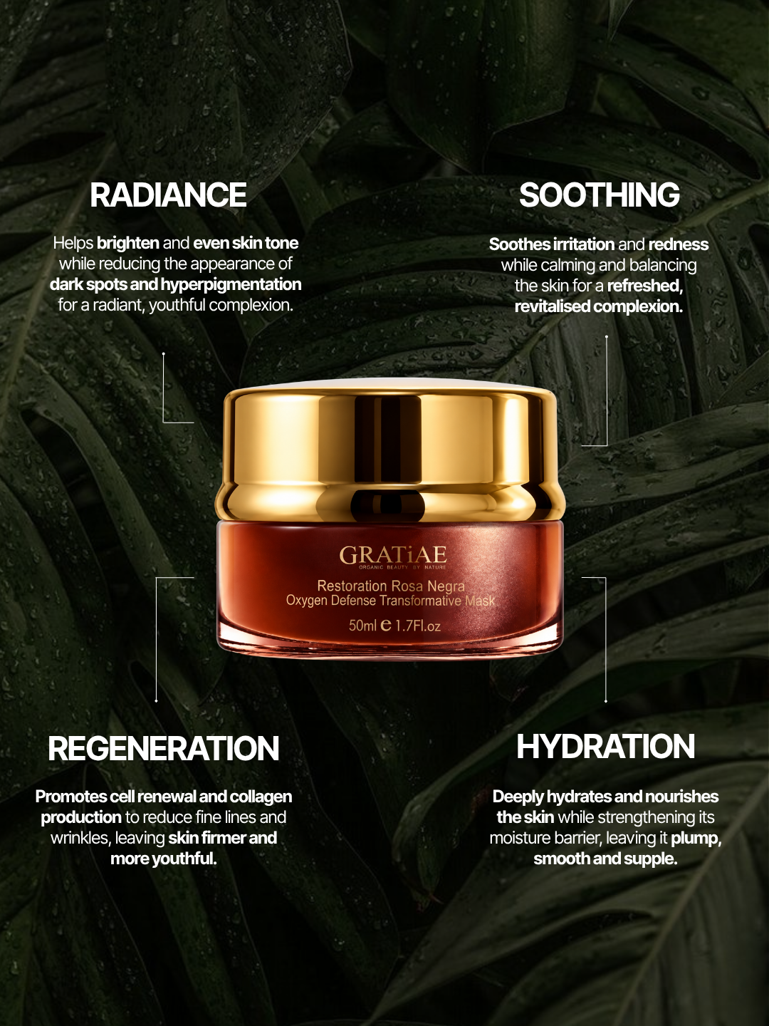 Rosa Negra Restoration Oxygen Defence Cellular Transformative Night Mask